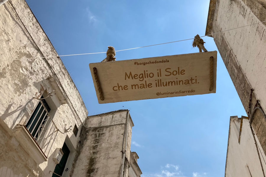 Proverbio il sole di puglia